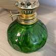Mini Lampa cu gaz Vivatechnix Kutulu TR-1012V, inaltime 20 cm, Verde, abajur de sticla