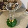 Mini Lampa cu gaz Vivatechnix Kutulu TR-1012V, inaltime 20 cm, Verde, abajur de sticla