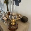 Lampa cu gaz lampant Vivatechnix TR-1015, sticla maro decorata