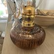 Lampa cu gaz lampant Vivatechnix TR-1015, sticla maro decorata