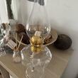Lampa cu gaz lampant Vivatechnix TR-1020, cu picior de sticla, 430 mm