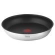 Set 3 tigai Inox cu maner detasabil, Teesa, Indicator incalzire, Suprafata antiaderenta din titan, diameter 22/24/28 cm