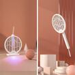 Paleta electrica anti-insecte, 5 W, baterie incorporata 1200 mAh, incarcare USB, Lampa UV, 2 moduri de functionare