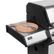 Gratar cu 5 arzatoare pe gaz, 17 kW, Teesa BBQ, Inox/Fonta, Otel, 4 x roti
