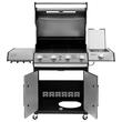 Gratar cu 5 arzatoare pe gaz, 17 kW, Teesa BBQ, Inox/Fonta, Otel, 4 x roti