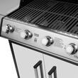 Gratar cu 5 arzatoare pe gaz, 17 kW, Teesa BBQ, Inox/Fonta, Otel, 4 x roti