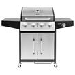 Gratar cu 5 arzatoare pe gaz, 15 kW, Teesa BBQ, Inox/Fonta, Otel, 4 x roti