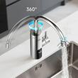Robinet electric Instant 3000 W, Afisaj Led, Protectie la supraincalzire, Complet Inox, IPX4, Brat rotativ