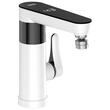 Robinet electric Instant 3000 W, Afisaj Led, Protectie la supraincalzire, Inox, IPX4, 2 l/min, Negru/Alb