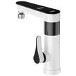 Robinet electric Instant 3000 W, Afisaj Led, Protectie la supraincalzire, Inox, IPX4, 2 l/min, Negru/Alb