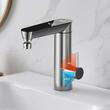 Robinet electric Instant 3000 W, Afisaj Led, Protectie la supraincalzire, Inox, IPX4, 2 l/min, Argintiu