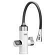 Robinet electric Instant 3000 W, Pipa flexibila, Afisaj Led, Protectie la supraincalzire, Inox, IPX4, 2 l/min, Alb