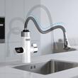 Robinet electric Instant 3000 W, Pipa flexibila, Afisaj Led, Protectie la supraincalzire, Inox, IPX4, 2 l/min, Alb