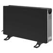 Convector electric, 3 trepte de putere, 2000 W, afisaj led, Negru, carcasa metal/plastic, Termostat reglabil, Telecomanda