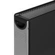 Convector electric, 3 trepte de putere, 2000 W, afisaj led, Negru, carcasa metal/plastic, Termostat reglabil, Telecomanda