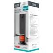 Aeroterma turn cu telecomanda, 800 W / 2000 W, Imitatie flacara cu Led, Negru, Oscilatie