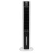 Ventilator turn cu umidificare, Alb/Negru, 60 W, Telecomanda, 975 x 290 x 290 mm, Silentios 65 dB, Rezervor apa 3 l, Oscilatie, Timer