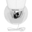 Ventilator turn cu umidificare, Alb/Negru, 60 W, Telecomanda, 975 x 290 x 290 mm, Silentios 65 dB, Rezervor apa 3 l, Oscilatie, Timer
