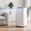 Aparat de aer conditionat portabil cu pompa caldura, 14000 BTU, 4 moduri  Ventilator, Incalzire, Racire si Dezumidificare, Wi-Fi app Tuya