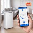 Aparat de aer conditionat portabil cu pompa caldura, 14000 BTU, 4 moduri  Ventilator, Incalzire, Racire si Dezumidificare, Wi-Fi app Tuya