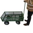 Carucior de gradina Vivatechnix VMD-1007, roti gonflabile, 1100X500X550mm, max.300Kg, 100L