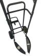 Carucior pentru transportul anvelopelor Vivatechnix VMD-1017, maxim 150kG, negru