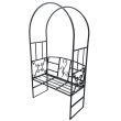 Arcada cu banca pentru flori agatatoare Vivatechnix VMD-1034, dimensiune 207x114x50 cm