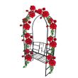 Arcada cu banca pentru flori agatatoare Vivatechnix VMD-1034, dimensiune 207x114x50 cm