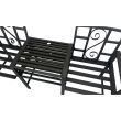 Corp masa si 2 scaune pentru gradina Vivatechnix VMD-1045, metalice, 152x50x83 cm