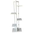Suport pentru ghivece flori, Alb, 40x20x118 cm, 6 polite