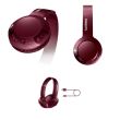 Casti on-ear Philips SHB3075RD/00, wireless, Bass+, microfon