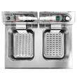 Friteuza profesionala, dubla electrica, Yato Gastro, trifazat, Inox, capacitate 2 x 12 L, putere 2 x 5 kW