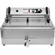 Friteuza profesionala, electrica Yato Gastro, Inox, capacitate 23 L, putere 6 kW, trifazat, robinet golire