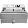 Friteuza profesionala Yato Gastro 35 l, 6 kW, trifazat, Inox, 600x600x360mm, robinet de golire