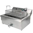 Friteuza profesionala Yato Gastro 35 l, 6 kW, trifazat, Inox, 600x600x360mm, robinet de golire