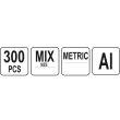 Set 300 saibe Yato YT-06865, din aluminiu