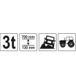 Cric mecanic Yato YT-17260 Hi-lift Jack, 3 tone, ridicare 130-700 mm