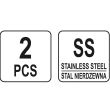 Set 2 razuitoare Yato YT-52860, otel inoxidabil