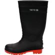 Cizme din cauciuc cu bombeu metalic Yato YT-80888, marimea 46, S5, SRA, Negre
