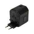 Priza adaptoare pentru calatorii Yato, USB-C, USB-A, protectie copii, 18W
