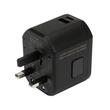 Priza adaptoare pentru calatorii Yato, USB-C, USB-A, protectie copii, 18W