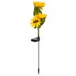 Lampa solara decorativa Floarea Soarelui, 0.2 W, 3000K, 8 lm, IP65, timp de lucru 6-8 ore