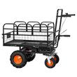 Carucior electric 500 W, 4 x Roti, 36 V, 432 Wh, Capacitate max 300 kg, Basculabil