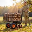 Carucior electric 500 W, 4 x Roti, 36 V, 432 Wh, Capacitate max 300 kg, Basculabil