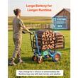 Carucior electric 500 W, 4 x Roti, 36 V, 432 Wh, Capacitate max 300 kg, Basculabil