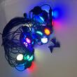 Ghirlanda luminoasa RGB Telecomanda, lungime 18 m, 100-240 V, 24 led-uri, 12 W, IP44, fixare in pamant, perete sau agatare