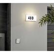 Aplica led Numar casa Arena IP44, Alb, 300x194 mm, lumina naturala 4200K, 750 lm