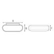 Aplica de perete Belen-6, SMD Led, lumina naturala 4000K, 6W, 340 lm, 85-265V