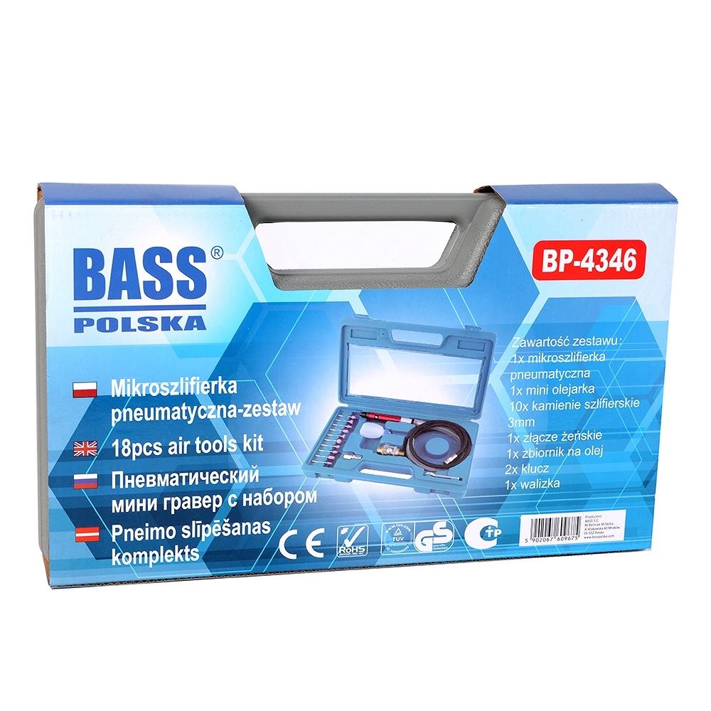 Biax pneumatic cu prelungitor Bass BS-4346, accesorii incluse - Victor ...