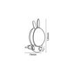 Lampa de veghe 1 W, Roz, 220-240 V, 2CCT, IP20, flux luminos 30 lm